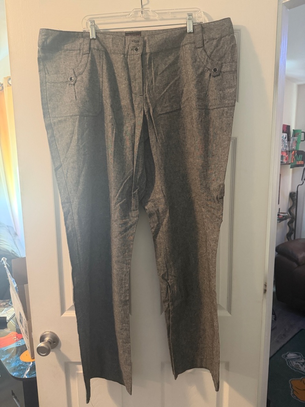 Gray Women’s Dress Pants - Classic Straight Fit